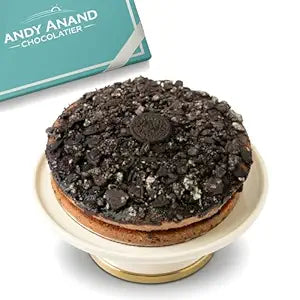 Andy Anand Sugar-Free Cookies & Cream Cake, 9-Inch, 2 lb – Award-Winning, All-Natural, Handcrafted, Diabetic-Friendly Birthday Gift Box