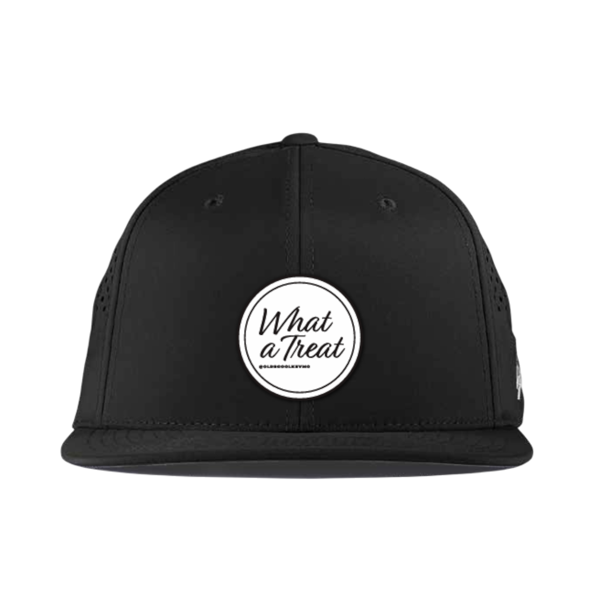Kevmo "What A Treat" Round Label, Flat Bill