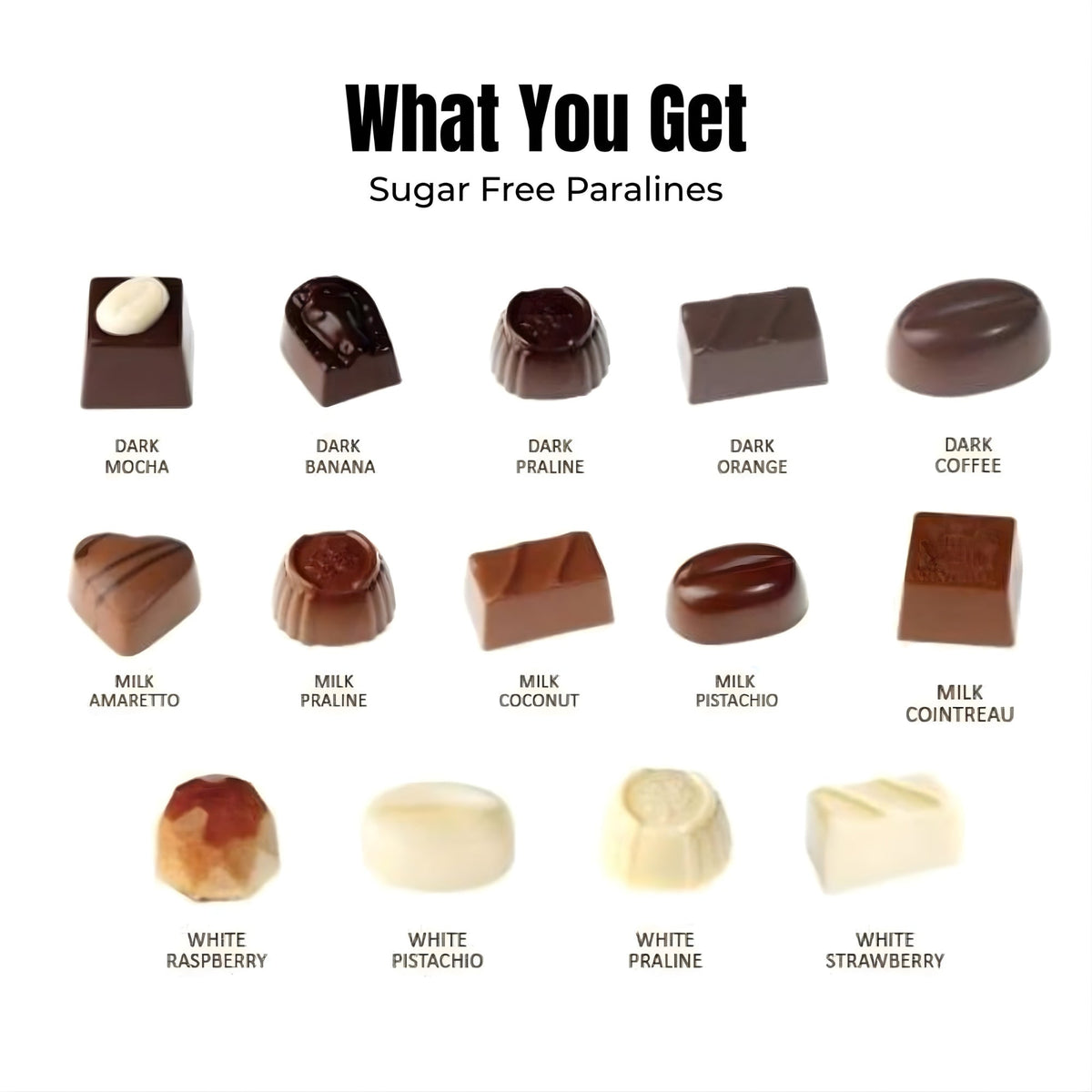 Andy Anand Sugar-Free Belgian Chocolate Truffles, 24 pc, 60% Cacao – Espresso, Hazelnut, Strawberry, Coconut, Cherry & Orange, Keto Gift