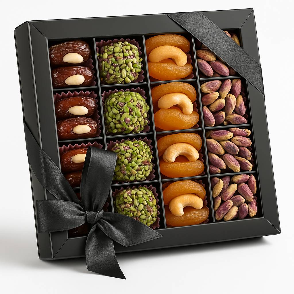 Andy Anand Chocolate Truffles with Natural Dates, 24 pc, 10.5 oz – No Sugar Added, Vegan-Friendly, Gourmet Birthday & Holiday Gift Box