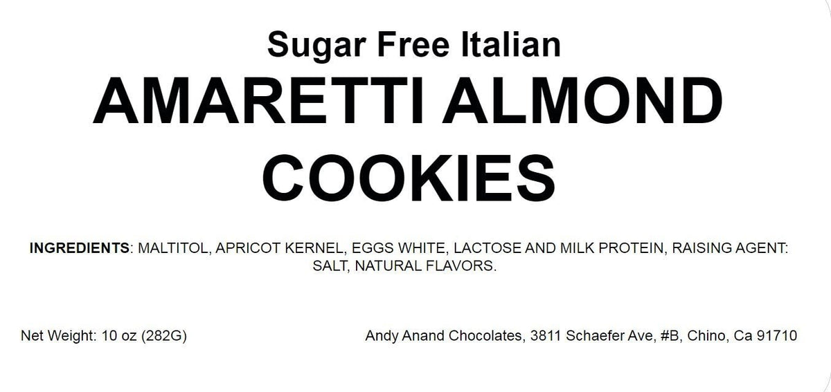 Andy Anand Sugar-Free Italian Amaretti Cookies, 20 pc, 4 Flavors – Gluten-Free, Diabetic-Friendly, Authentic Recipe, Birthday & Holiday Gift