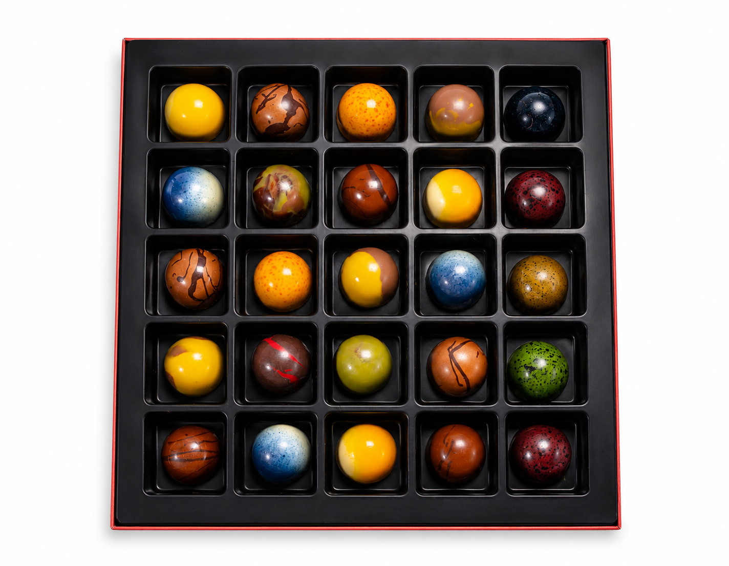 Andy Anand Monet Chocolate Bonbons Gift Box, 25 pc, 6.52 oz – Gluten-Free Belgian Truffles & Pralines, Birthday & Holiday Gift Collection