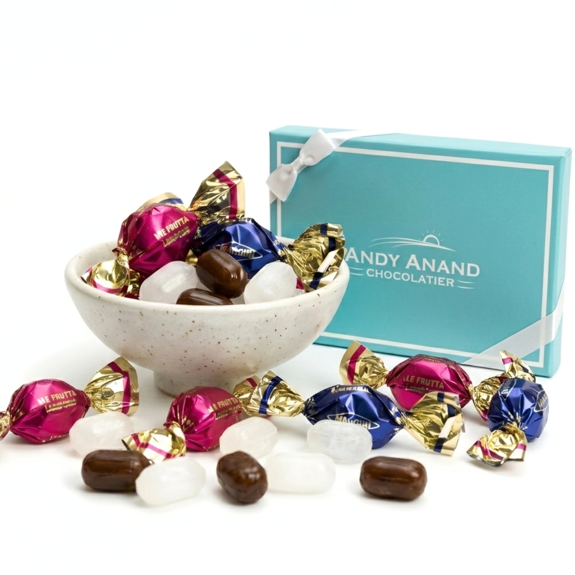 Andy Anand Sugar-Free Italian Fruit Hard Candy, 85 pc, 7 oz – Stevia Sweetened, Gluten-Free, Keto & Diabetic-Friendly Assorted Gift Box