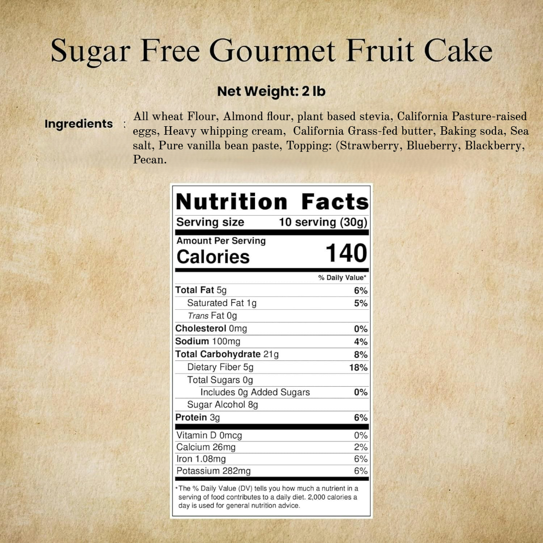 Andy Anand Sugar-Free Mixed Berries Cake, 9-Inch, 2.8 lb – Keto-Friendly, Low-Carb, Diabetic-Friendly, Gourmet Birthday & Holiday Gift Box