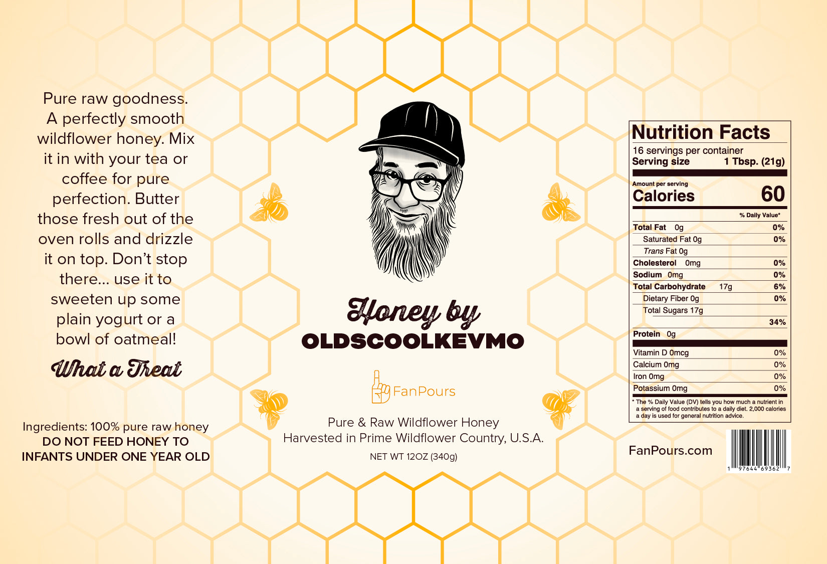 Kevmo's Classic Honey (12oz)