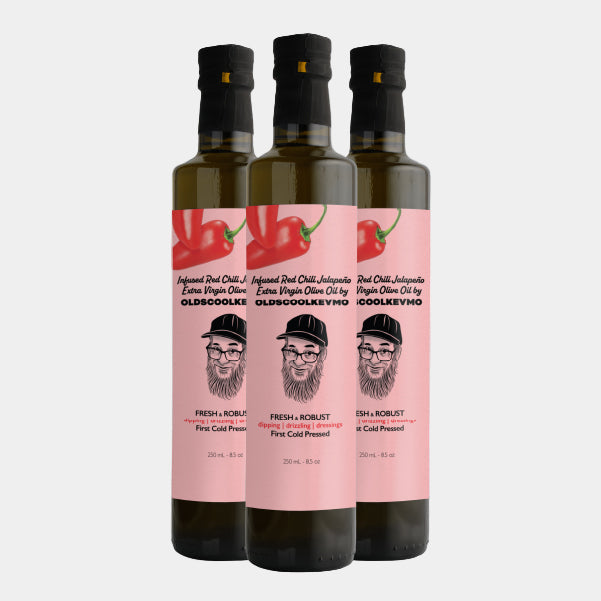 Kevmo's Red Chili Jalapeno Extra Virgin Olive Oil (250 ML)