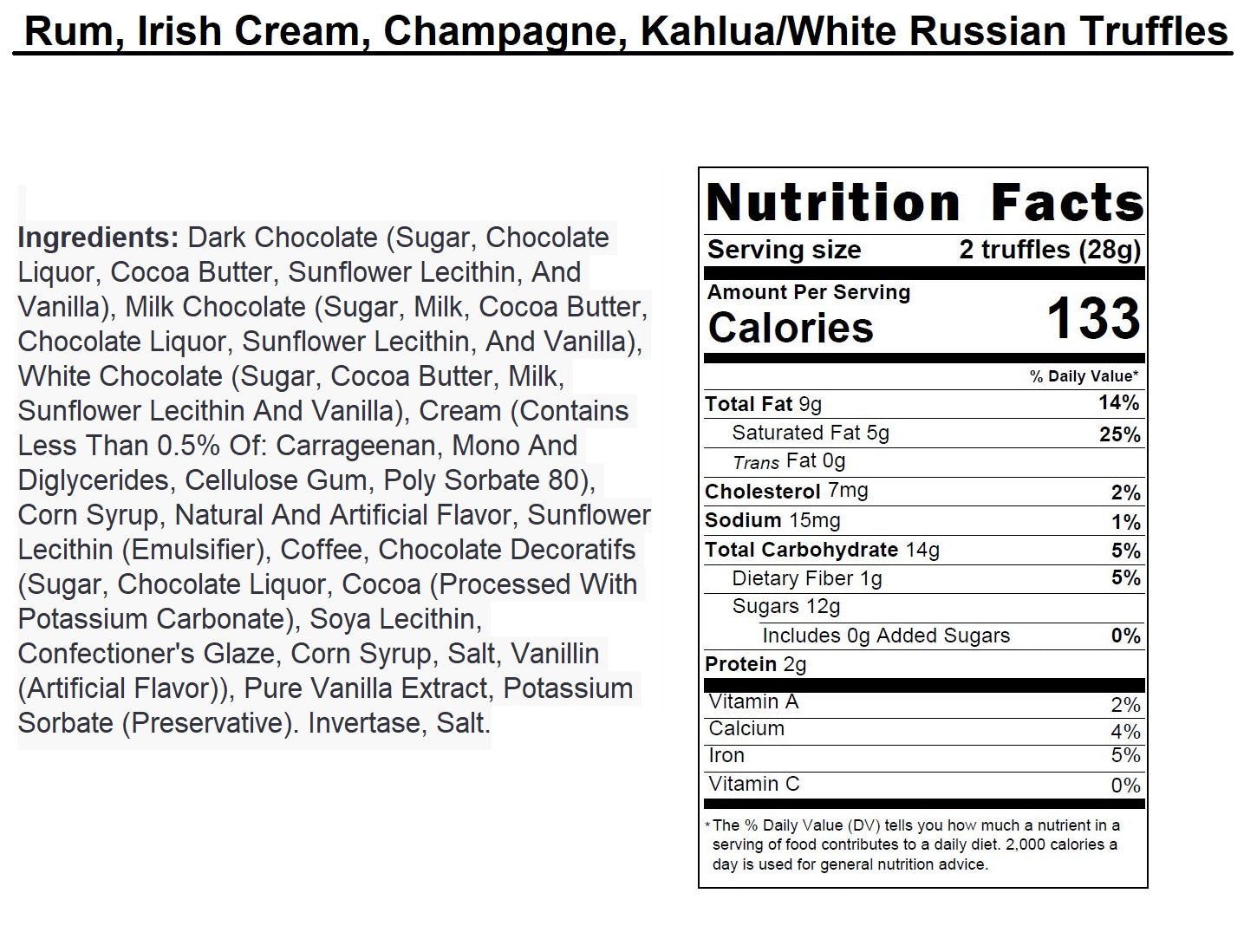 Andy Anand Champagne, Rum, Irish Cream & Kahlua Belgian Chocolate Truffles, 24 pc – Gift Boxed for Birthday, Christmas & Anniversary