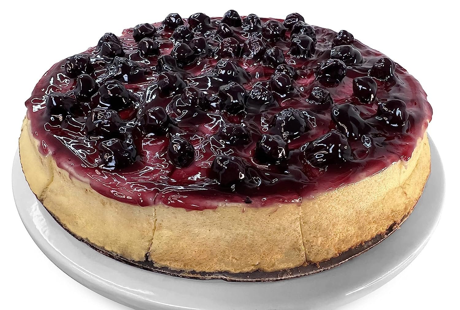Andy Anand Sugar-Free Blueberry Cheesecake, 9-Inch, 2.6 lb – Diabetic-Friendly, California Cream Cheese, Traditional NY-Style, Birthday Gift