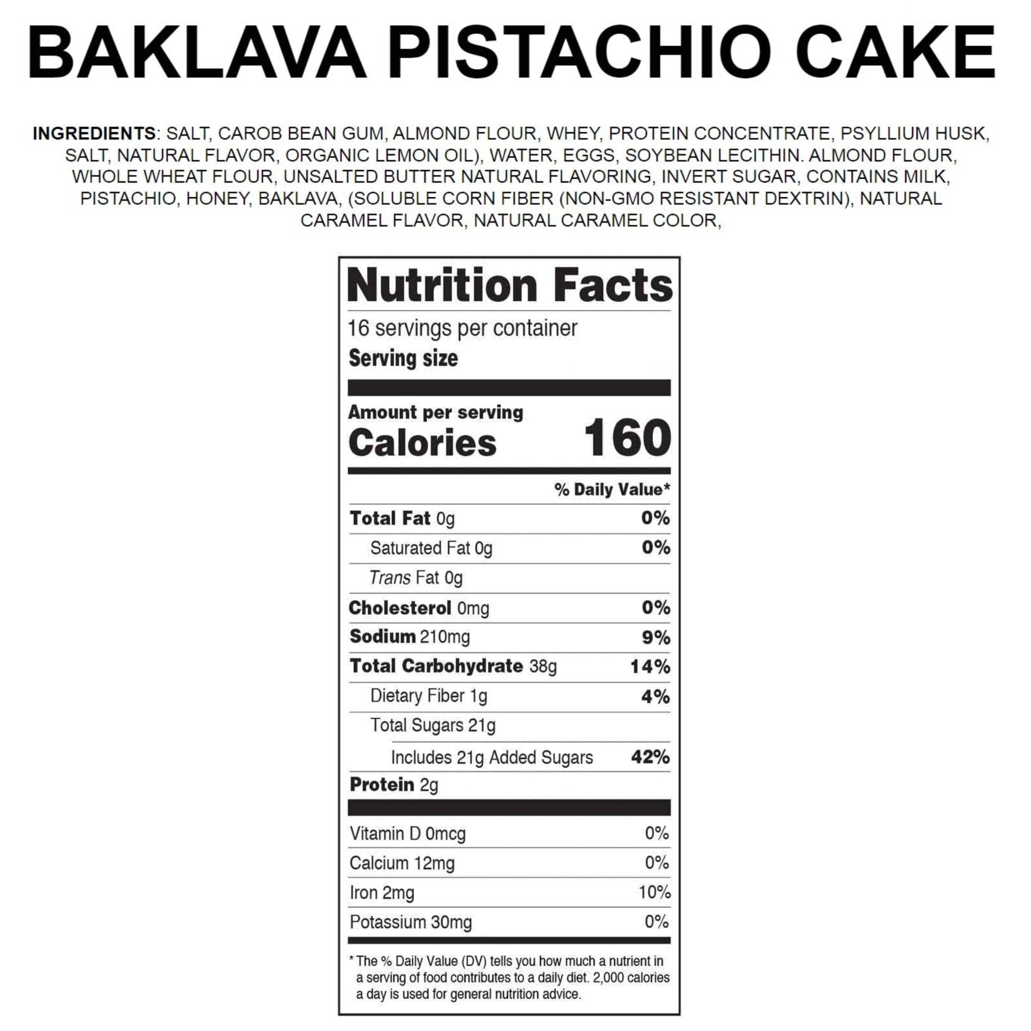 Andy Anand Baklava Pistachio Cake, 9-Inch, 2.8 lb – Turkish Baklava & California Pistachio Fusion, Freshly Baked, Birthday Gift Box
